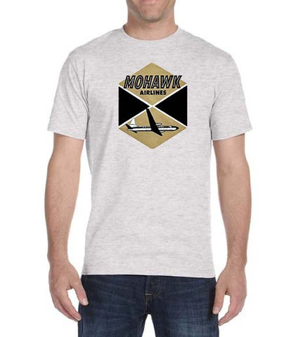 Mohawk Airlines Logo - Unisex Ash Grey T-Shirt