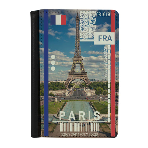 Destination Boarding Ticket - Paris - Passport Case