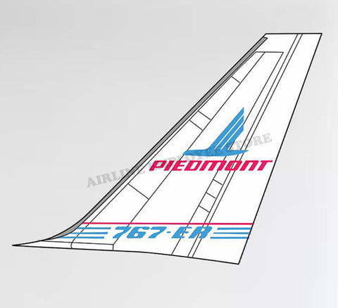 Piedmont Airlines B737 Tail Decal Stickers