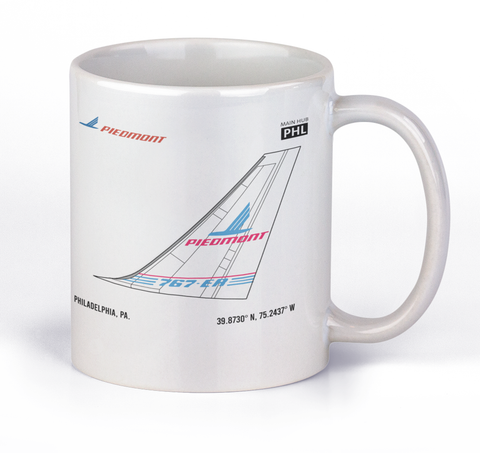 Piedmont Airlines PHL HUB - Coffee Mug