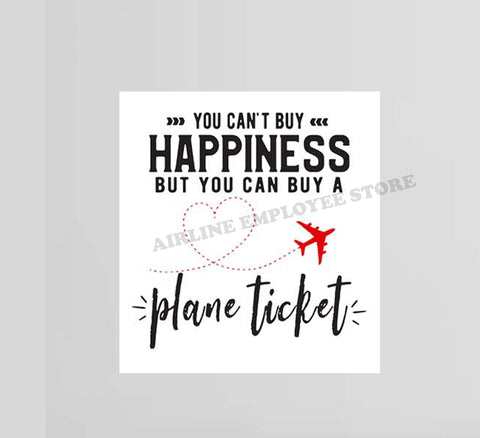 Buy A Plane Ticket Decal Stickers