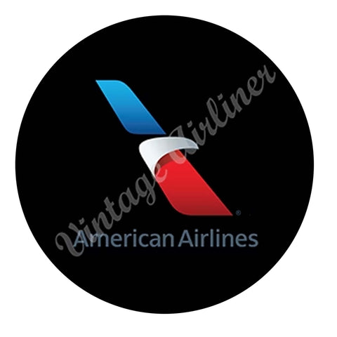 American Airlines 2013 Logo Round Mousepad