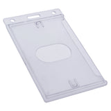 Plastic Badge Holder in Frosted or Black