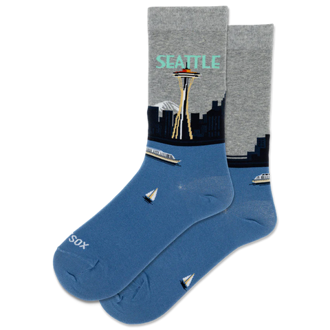 Hot Sox for Women - Seattle  - Crew Sock (gray)