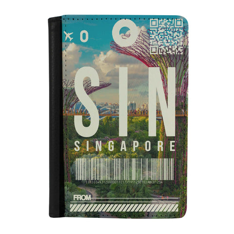 Destination Boarding Ticket - Singapore - Passport Case