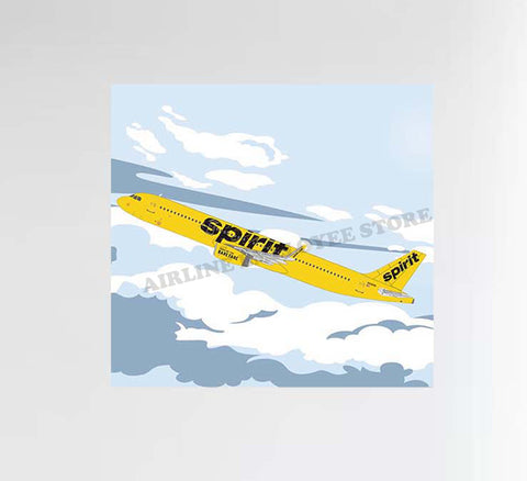 Spirit Airlines Flight Decal Stickers