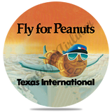 Texas International Airlines Captain Peanuts Coaster