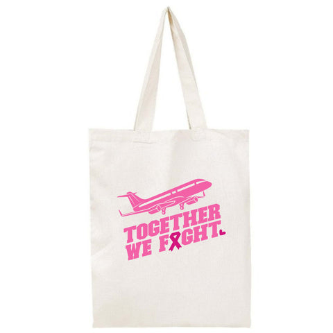Together We Fight Breast Cancer Awareness Tote Bag