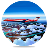 TWA Wings of Pride MD-83 Coaster by Rick Broome