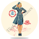 Sous-verre Petty Girl TWA