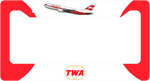 TWA Livery - License Plate Thick Frame