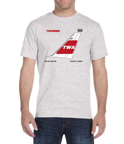 TWA JFK Hub - Unisex Ash Grey T-Shirt