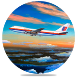 United Airlines 747 Coaster by Rick Broome