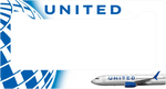 United Airlines - License Plate Thick Frame