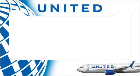 United Airlines - License Plate Thick Frame