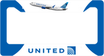 United Airlines Livery - License Plate Thick Frame