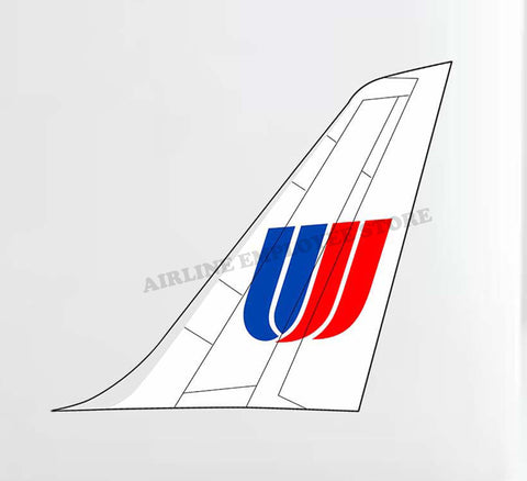 United Airlines Saul Bass Tail Decal Stickers