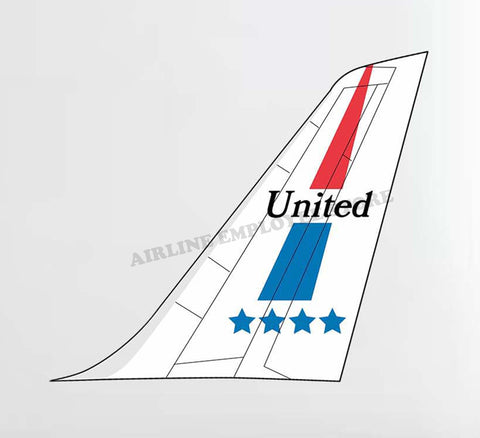 United Airlines Friendship Livery Tail Decal Stickers