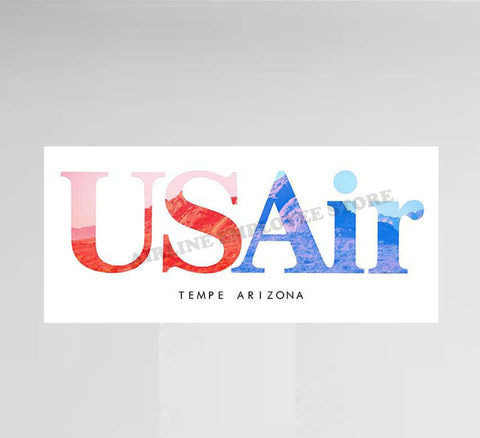 USAir City View Decal Stickers