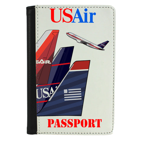 US Air Tail Collage Passport Case