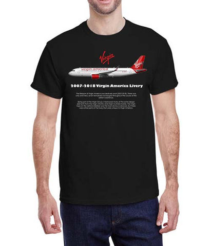 Virgin America Livery: 2007-2018 T-Shirt