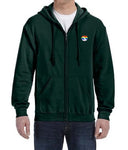 Pride 2013 American Airlines Logo LEFT CHEST Zipped Hooded Sweatshirt