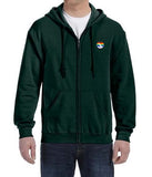 Pride 2013 American Airlines Logo LEFT CHEST Zipped Hooded Sweatshirt