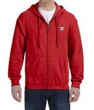Pride 2013 American Airlines Logo LEFT CHEST Zipped Hooded Sweatshirt
