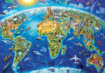 World Landmarks Globe Educa Puzzle (2,000 pieces)