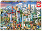 North America Landmarks Educa Puzzle (1,500 pieces)