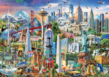 North America Landmarks Educa Puzzle (1,500 pieces)