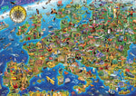 Crazy European Map Educa Puzzle (500 pieces)