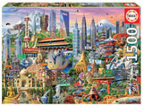 Asia Landmarks Educa Puzzle (1,500 pieces)