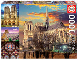 Notre Dame Collage Educa Puzzle (1,000 pieces)