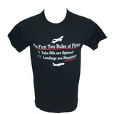 First two rules of flight t-shirt
