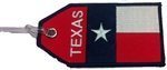 Embroidered Texas Flag Bag Tag