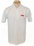 TWA Gold Globe Logo Men's Wicking Polo Shirt