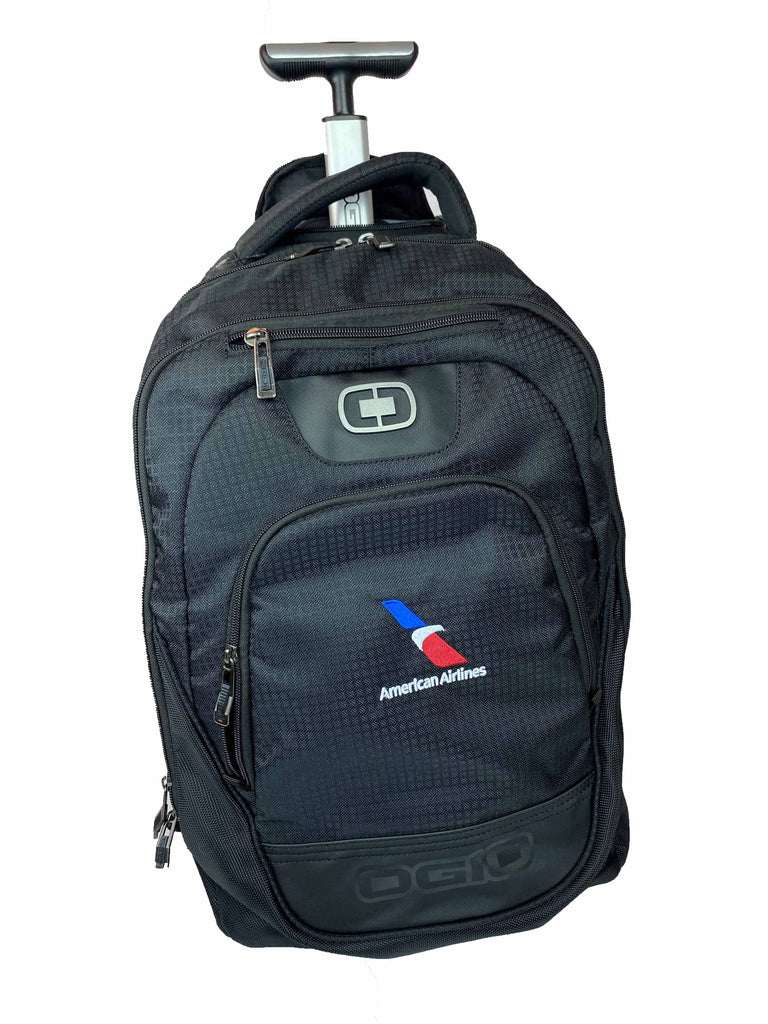 american travel gear backpack Ogio Rolling Backpack with AA Logo – Airline Employee Shop