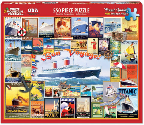 Bon Voyage Puzzle by White Mountain - (550 pieces)