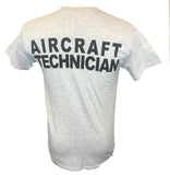 AA Aircraft Maintenance T-shirt Back Gray