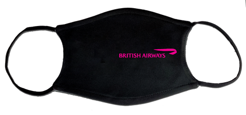 British Airways Pink Logo Face Mask