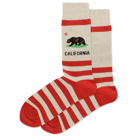 California Women's Travel Themed Crew Socks