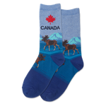 Canada Women's Travel Themed Crew Socks