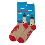 Cape Cod Women's Travel Themed Crew Socks