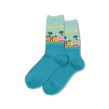 Charleston Women's Travel Themed Crew Socks