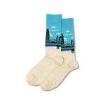 Chicago Men's Travel Themed Crew Socks