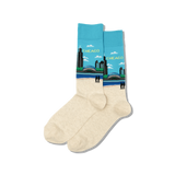 Chicago Men's Travel Themed Crew Socks