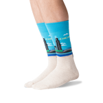 Hot Sox for Men - Chicago Travel Themed Crew Socks