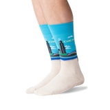 Chicago Men's Travel Themed Crew Socks