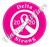 Delta 2020 Breast Cancer Awareness Ladies T-shirt